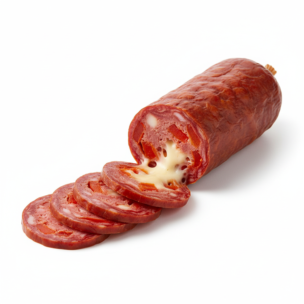 Chorizo morrón y queso